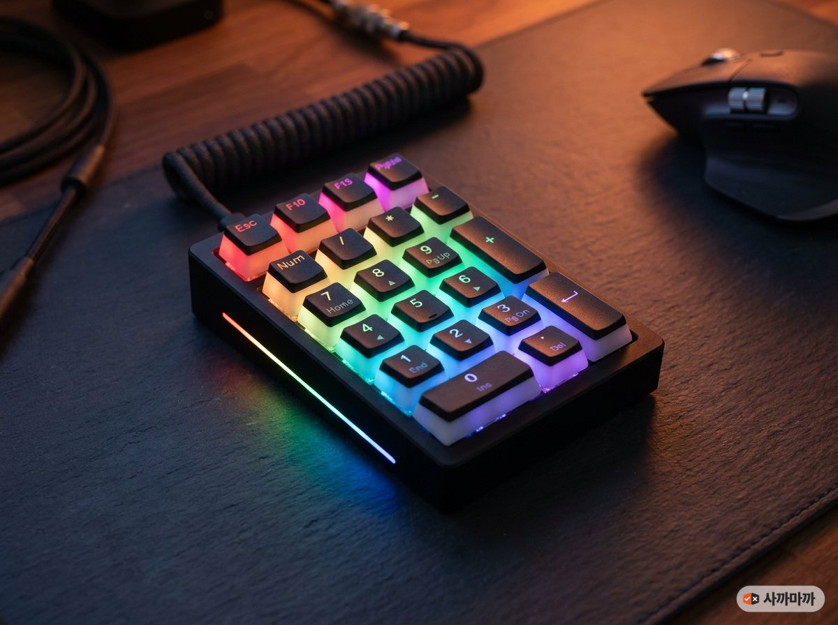 RGB 백라이트가 들어온 기계식 21키 넘버패드