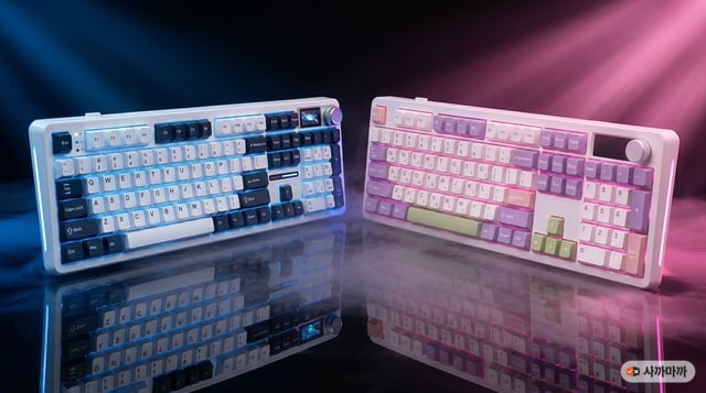 독거미 F108 Pro vs 아콘 AK74 풀배열 기계식 키보드 비교